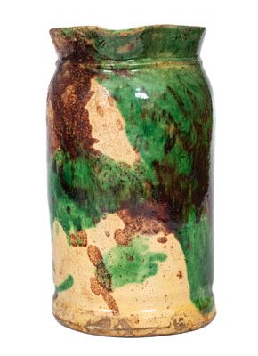 Multi-Glazed Tankard Pitcher, S. Bell & Sons or J. Eberly & Co., Strasburg, Virginia