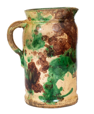 Multi-Glazed Tankard Pitcher, S. Bell & Sons or J. Eberly & Co., Strasburg, Virginia