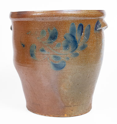 4 Gal. J. SWANK & CO. / JOHNSTOWN, PA Stoneware Jar w/ Floral Decoration