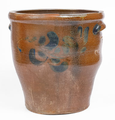 4 Gal. J. SWANK & CO. / JOHNSTOWN, PA Stoneware Jar w/ Floral Decoration