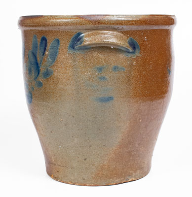 4 Gal. J. SWANK & CO. / JOHNSTOWN, PA Stoneware Jar w/ Floral Decoration