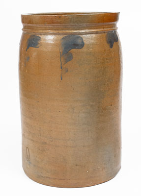 2 Gal. J. SWANK & CO. / JOHNSTOWN, PA Decorated Stoneware Jar