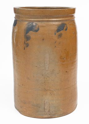 2 Gal. J. SWANK & CO. / JOHNSTOWN, PA Decorated Stoneware Jar