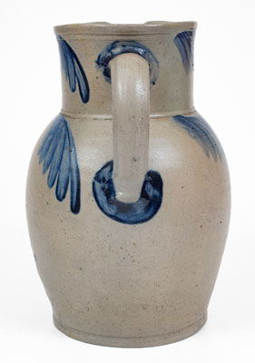 2 Gal. Baltimore, MD Stoneware Pitcher w/ Floral Decoration, c1850