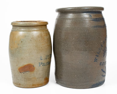 Lot of Two: Western Pennsylvania and West Virginia Stoneware Jars