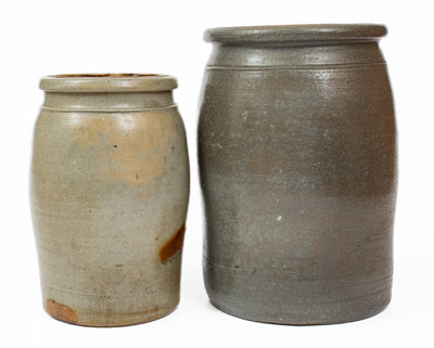 Lot of Two: Western Pennsylvania and West Virginia Stoneware Jars