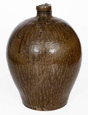 Three-Gallon DS (Daniel Seagle, Vale, North Carolina) Stoneware Jug