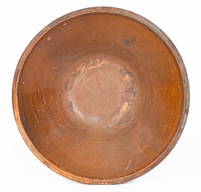 Large Redware Bowl, Northeastern U.S. origin, 19th century