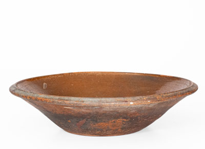 Large Redware Bowl, Northeastern U.S. origin, 19th century