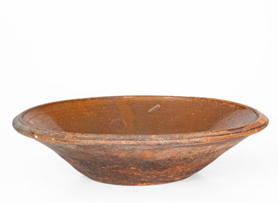 Large Redware Bowl, Northeastern U.S. origin, 19th century