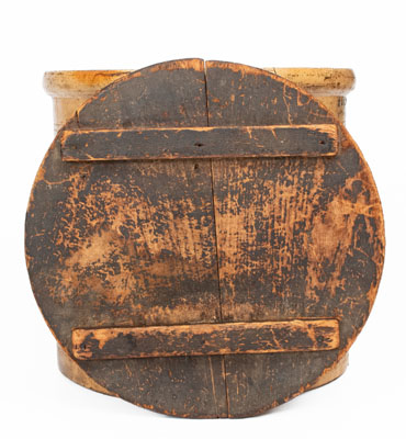 4 Gal. E. & L. P. NORTON / BENNINGTON, VT Stoneware Crock w/ Floral Decoration