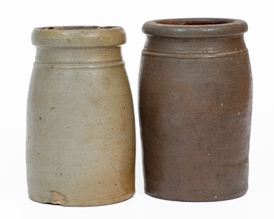 Lot of Two: Western PA Advertising Jars for CUMBERLAND, MD and ALEXANDRIA, VA