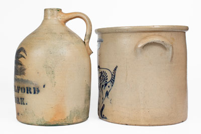 Lot of Two: New York State Stoneware
