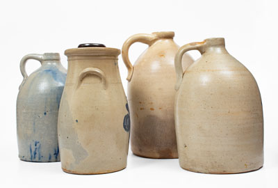 Lot of Four: New England Stoneware, circa 1875