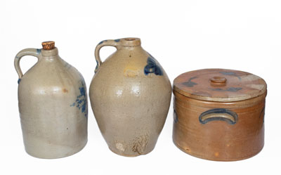 Lot of Three: Decorated American Stoneware