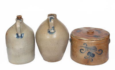 Lot of Three: Decorated American Stoneware
