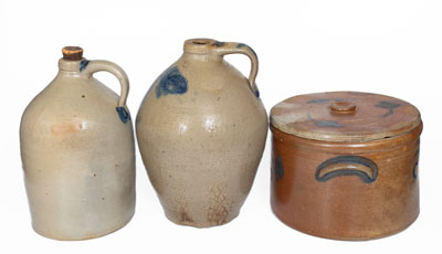 Lot of Three: Decorated American Stoneware