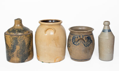 Lot of Four: Assorted Antique Stoneware