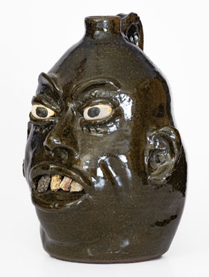 Lanier Meaders (Cleveland, Georgia) Face Jug, mid 1970 s
