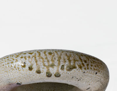 North Carolina Salt-Glazed Stoneware Ring Flask, fourth quarter 19th century