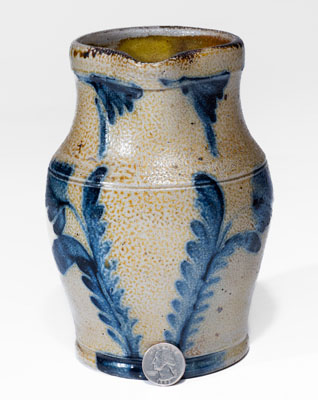 Quart Stoneware Pitcher w/ Floral Decoration, attrib. Richard C. Remmey, Philadelphia