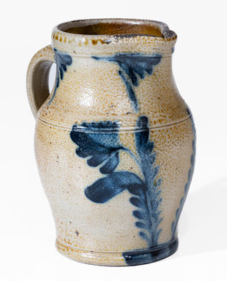 Quart Stoneware Pitcher w/ Floral Decoration, attrib. Richard C. Remmey, Philadelphia