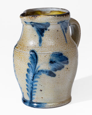 Quart Stoneware Pitcher w/ Floral Decoration, attrib. Richard C. Remmey, Philadelphia
