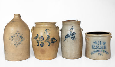 Lot of Four: Assorted American Stoneware