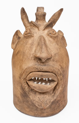 Brown's Pottery / Arden, NC Stoneware Devil Face Jug
