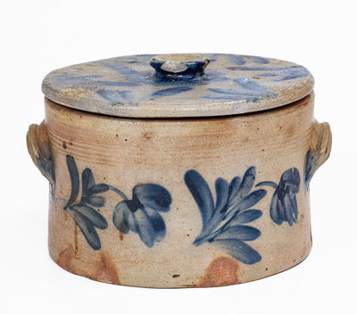 Remmey, Philadelphia, PA Stoneware Lidded Butter Crock