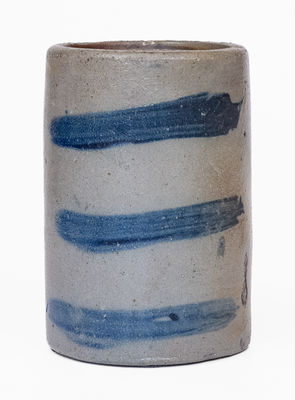 Western Pennsylvania Stoneware Canning Jar w/ 3 Stripe Decoration