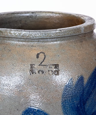 Rare R. Butt, Washington City, D.C. Stoneware Jar, c1835