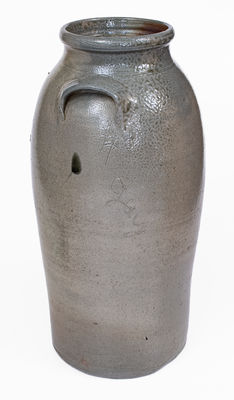 Scarce 4 Gal. Isaac Gay, Union County, NC Stoneware Churn, c1870