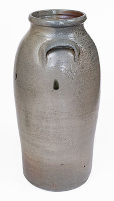 Scarce 4 Gal. Isaac Gay, Union County, NC Stoneware Churn, c1870