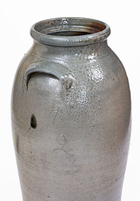 Scarce 4 Gal. Isaac Gay, Union County, NC Stoneware Churn, c1870