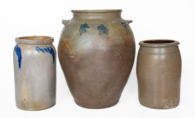 Lot of Three: American Stoneware Jars