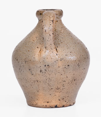 Rare Miniature NY State Stoneware Jug Stamped Twice, F. WELCH