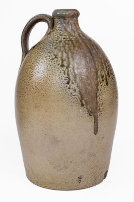 Fine J.A.C. (John A. Craven, Randolph County, NC) Stoneware Jug, mid 19th century