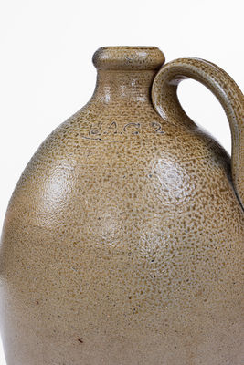 Fine J.A.C. (John A. Craven, Randolph County, NC) Stoneware Jug, mid 19th century