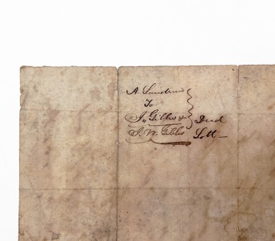 1840 Deed Conveying Potterville Stoneware Manufactory from Abner Landrum to Jasper Gibbs
