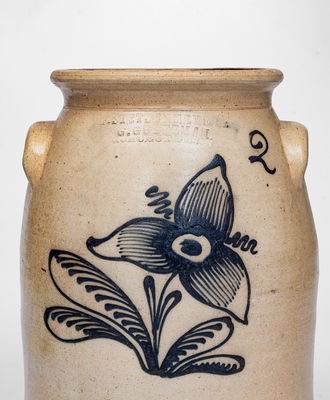 F. STETZENMEYER & G. GOETZMAN / ROCHESTER, NY Stoneware Jar