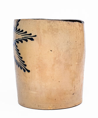 Partial Stoneware Churn w/ Starface Decoration, attrib. T. Harrington, Lyons, NY