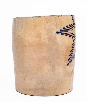 Partial Stoneware Churn w/ Starface Decoration, attrib. T. Harrington, Lyons, NY