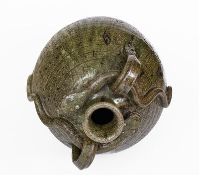 Fine Large B. B. CRAIG / VALE, NC Double-Handled Stoneware Snake Jug