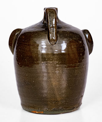 Exceedingly Rare and Important att. Cheever Meaders, Cleveland, GA Stoneware Face Jug, mid 20th century