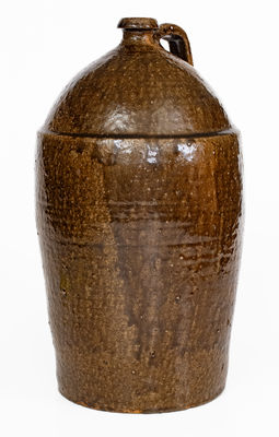 Alkaline-Glazed Georgia Stoneware Shoulder Jug