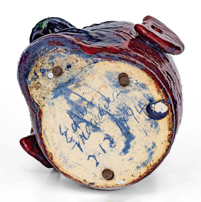 Exceedingly Rare Edwin Meaders Face Jug,