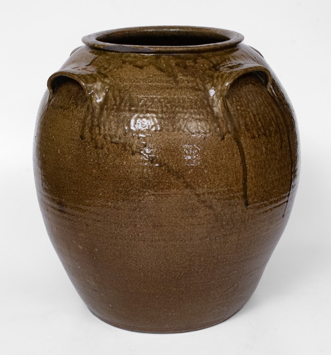 Exceptional 15 Gal. JCM Four-Handled Stoneware Jar