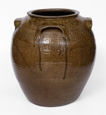 Exceptional 15 Gal. JCM Four-Handled Stoneware Jar