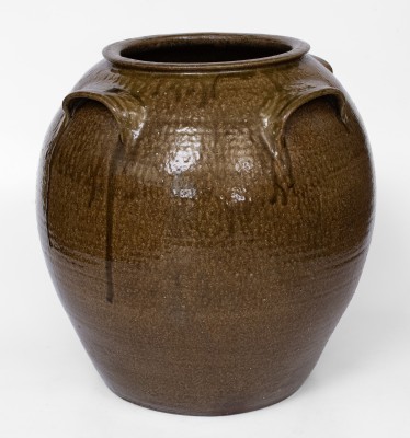 Exceptional 15 Gal. JCM Four-Handled Stoneware Jar